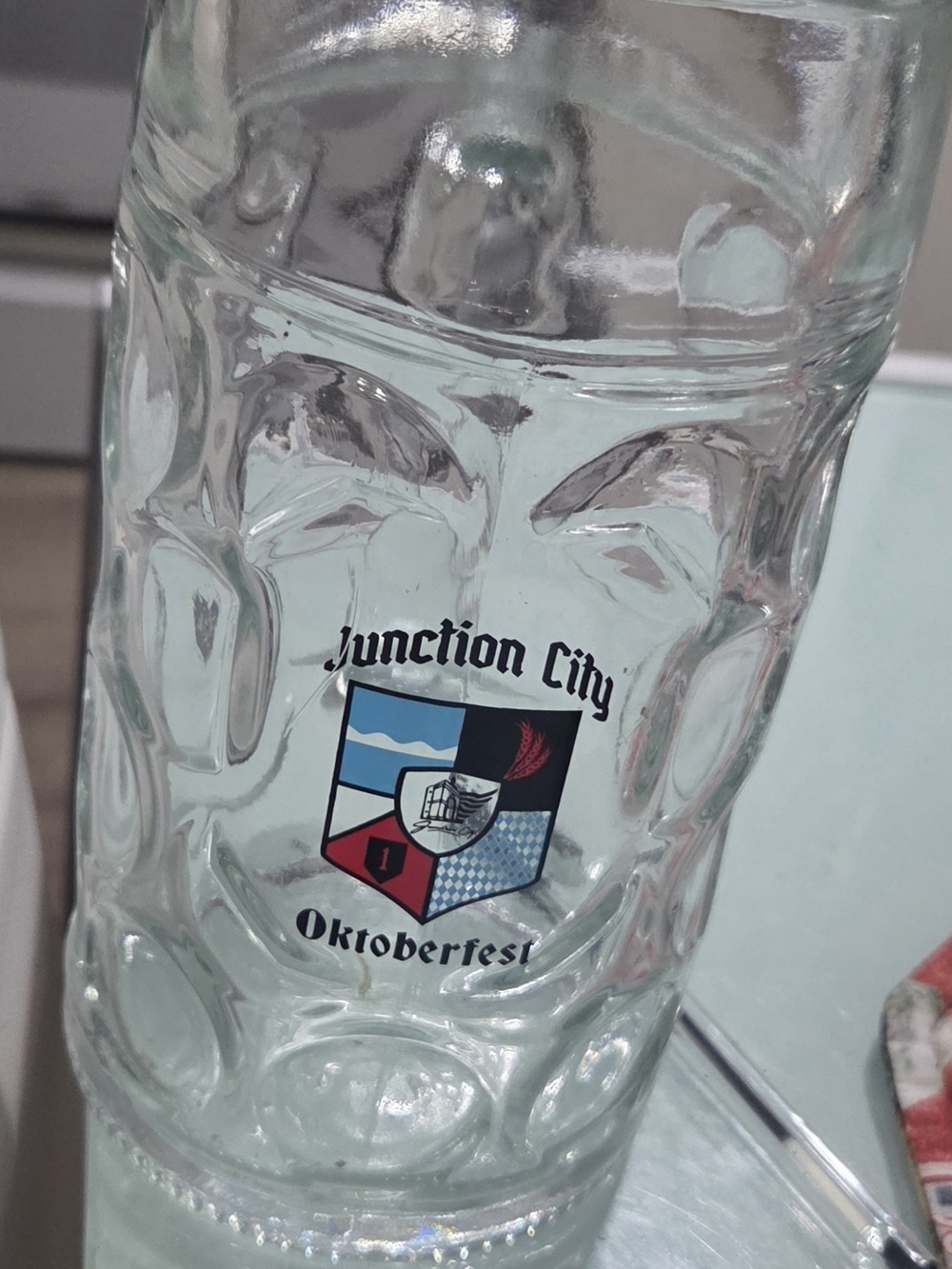 Junction City Oktoberfest Heavy Large Glass Beer Stein
